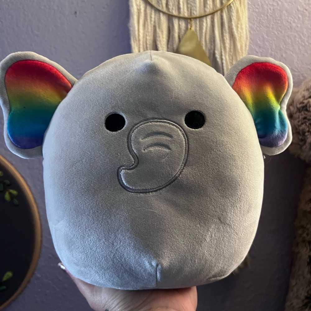 Squishmallows Mila the Elephant Pride edition